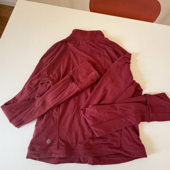 It's Rulu Run Cropped / Crop Half Zip Mulled Wine / MLWI - Picture 7 of 8